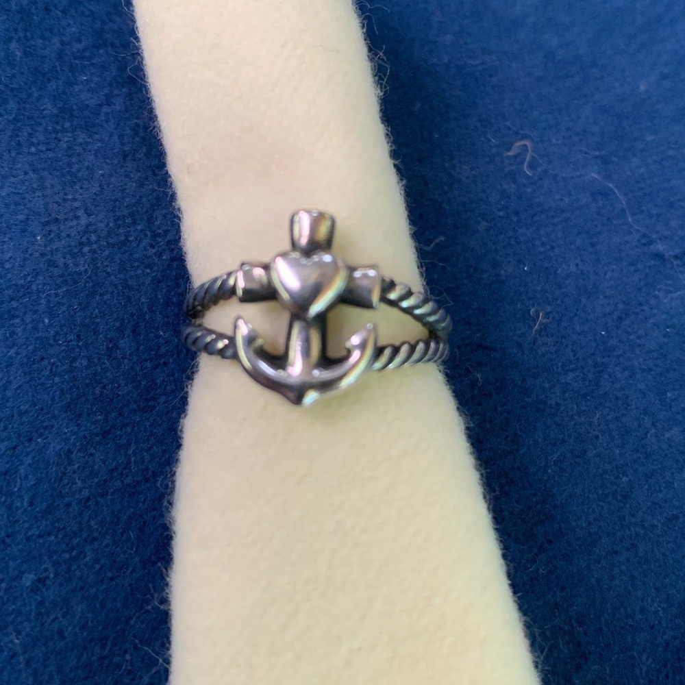 James Avery Faith, Hope, Love Twisted Rope Ring 7